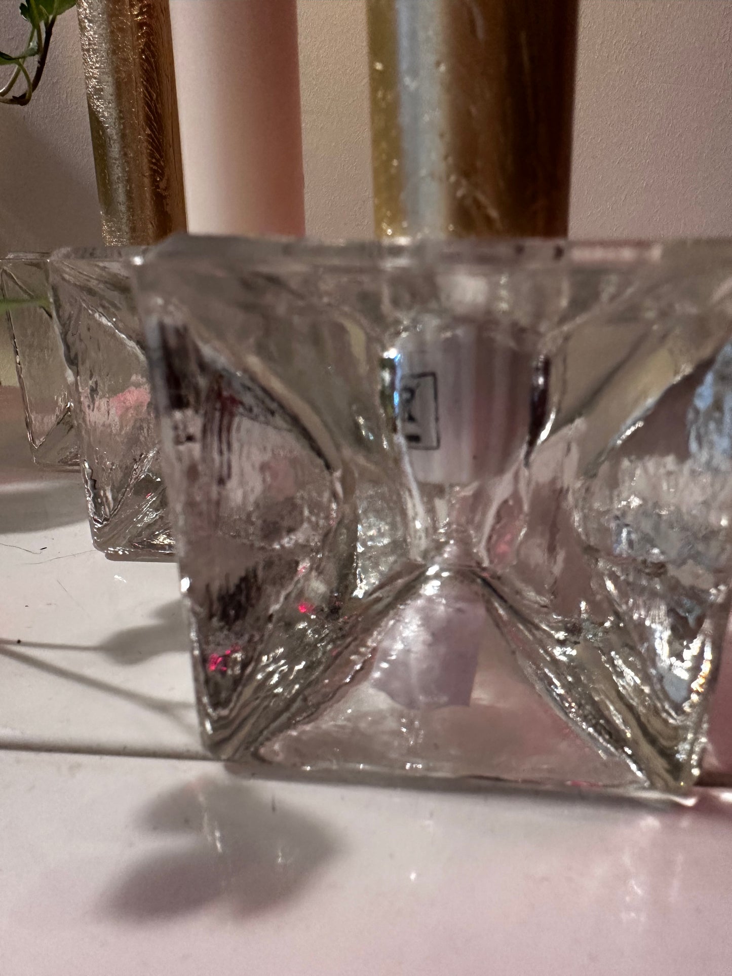 Kubus kandelaars mid century