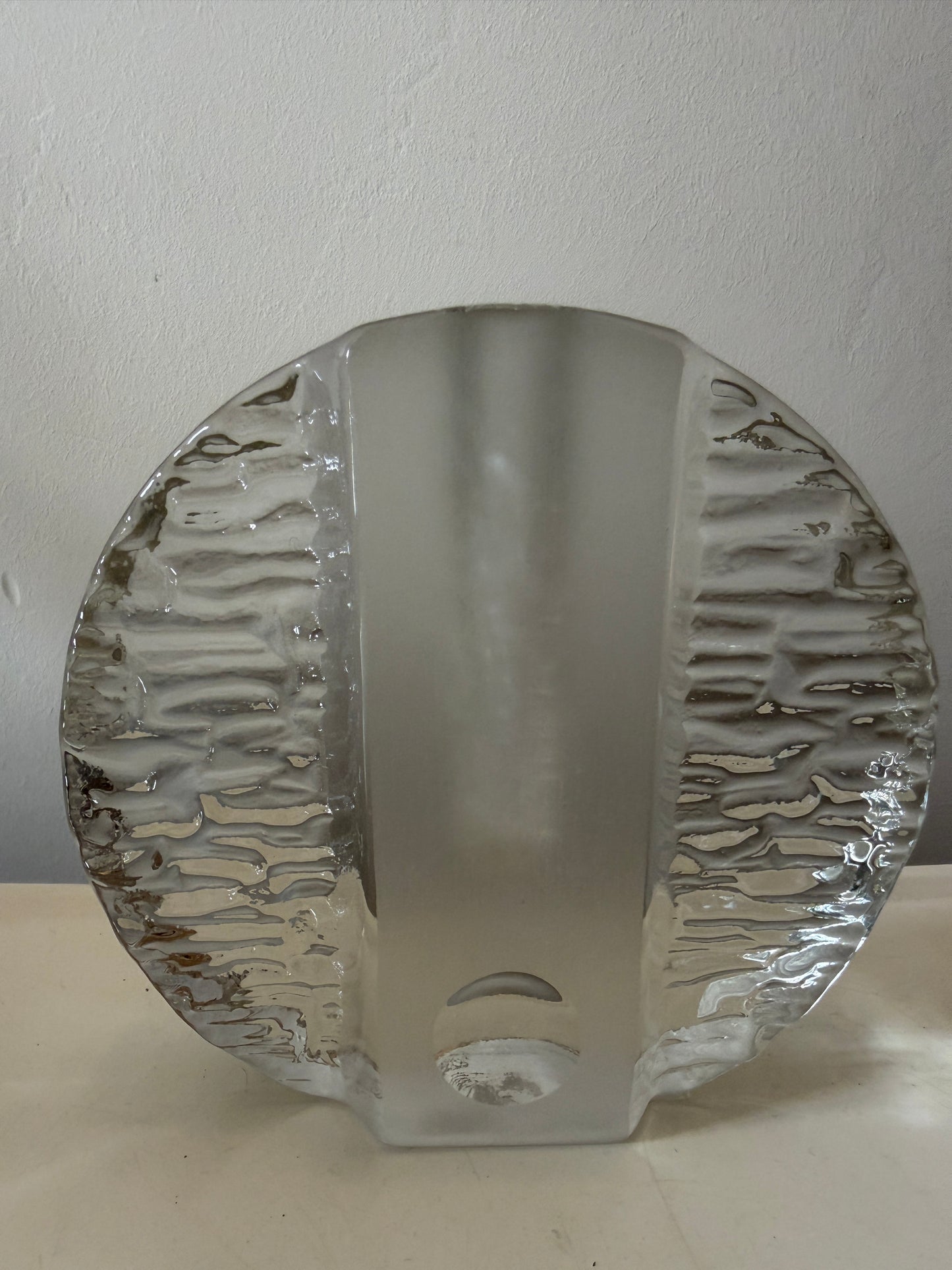 Dik glazen solifleur vaasje