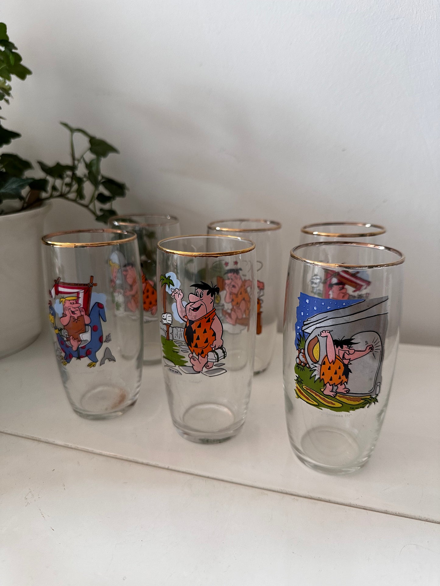 Flintstones jaren 60 waterglazen