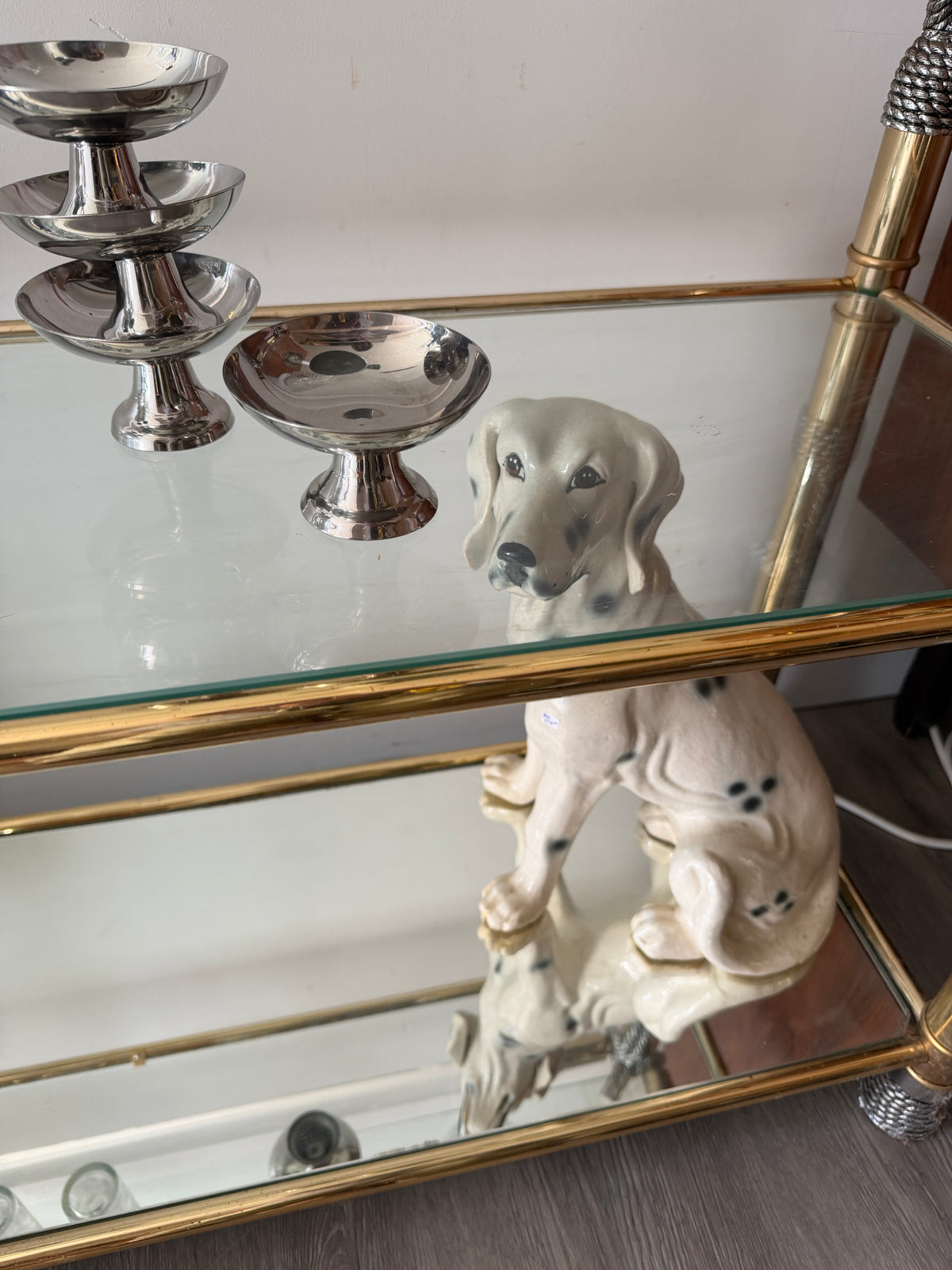 Hollywood Regency sidetable / bar console