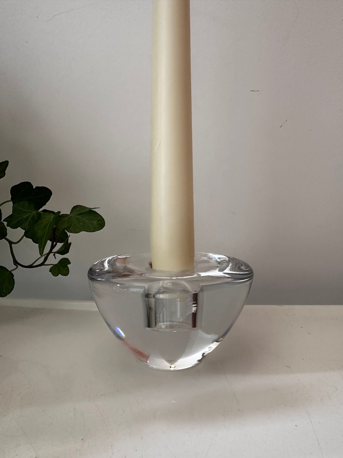 Kristallen minimalistische kandelaar