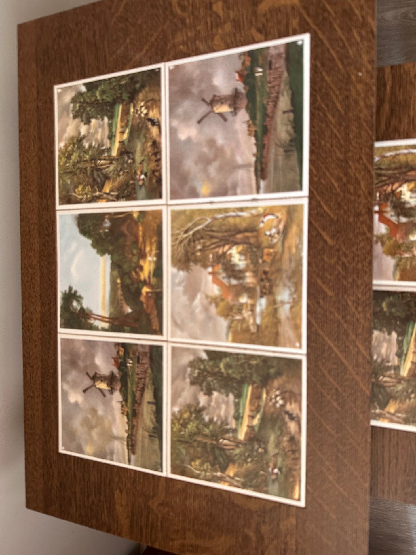 Set van 3 bijzettafeltjes met tegeltjes