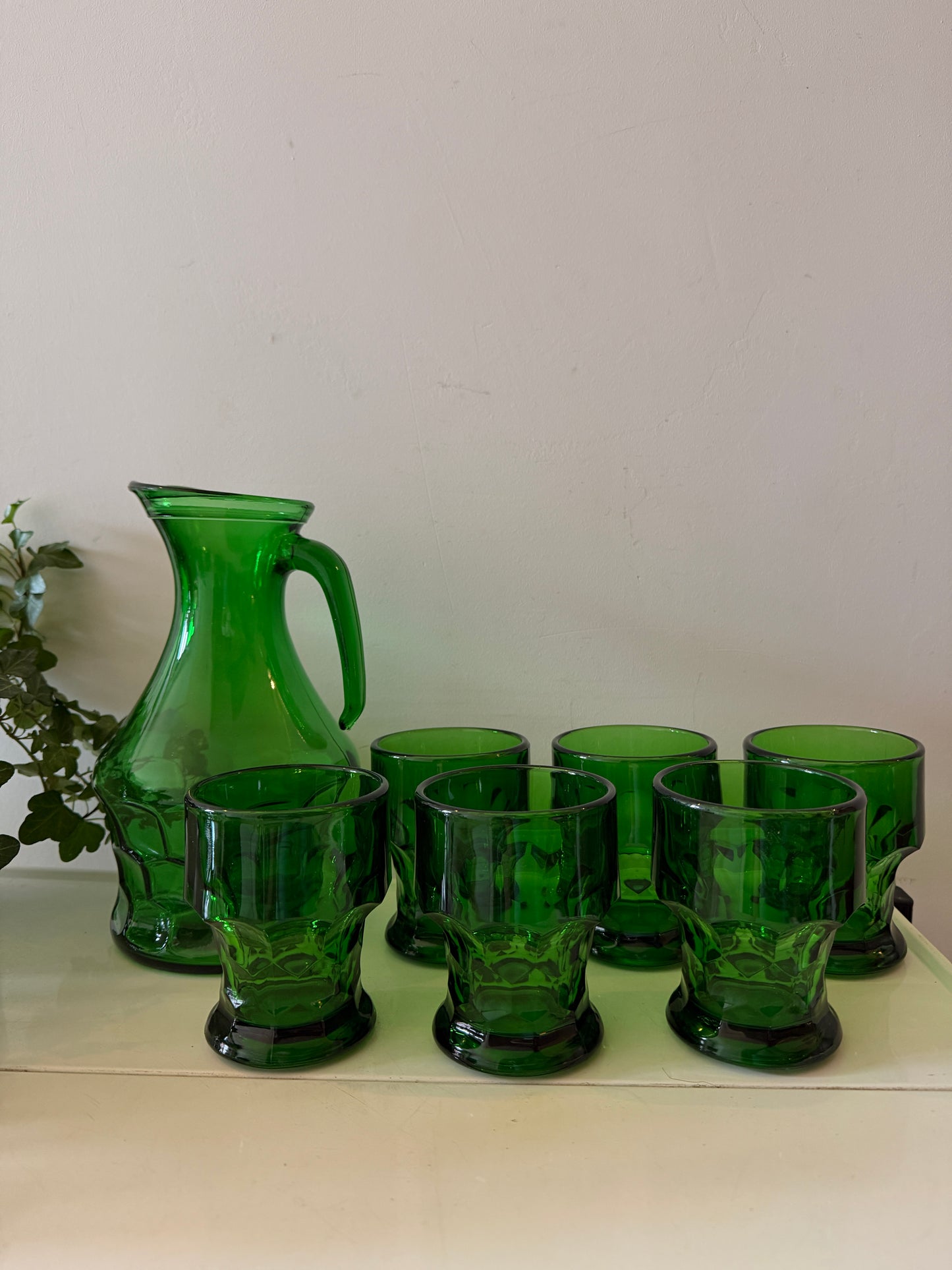 Italian vintage Bormioli set