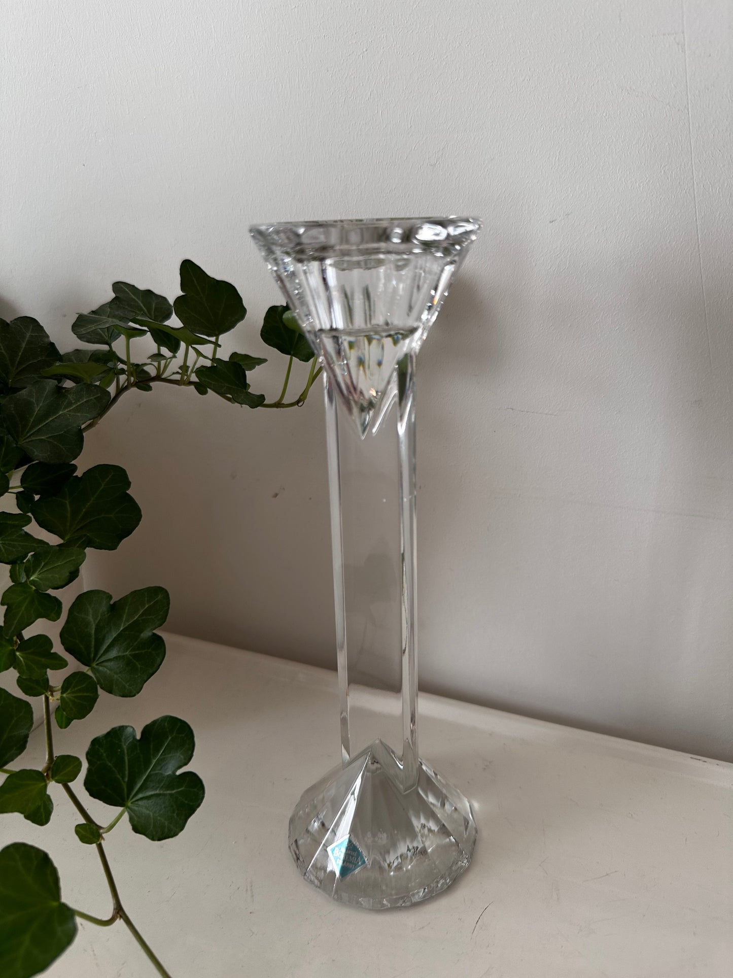 Kristallen vintage kandelaar