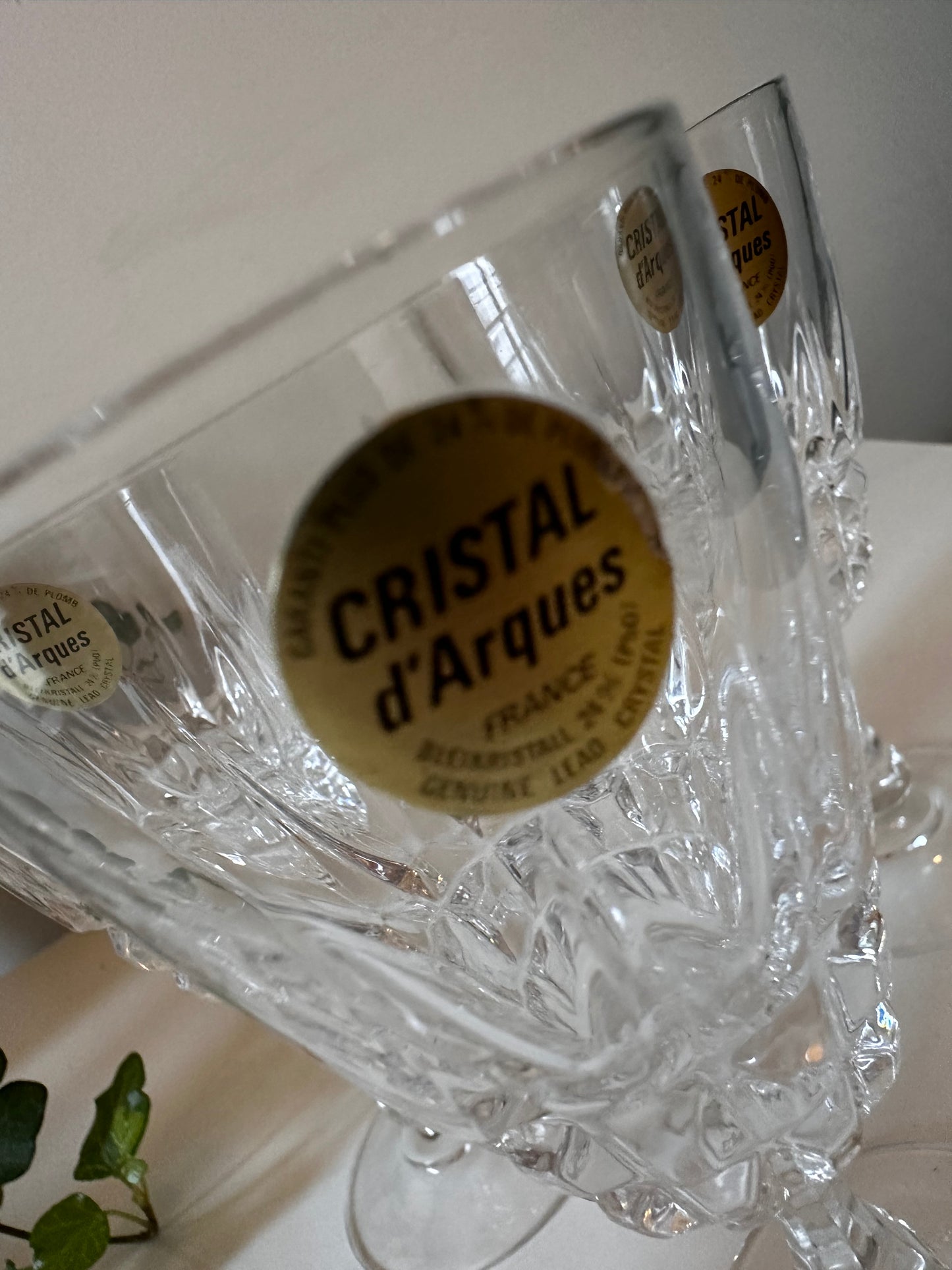 Cristal D’Argeus kristallen likeurglazen