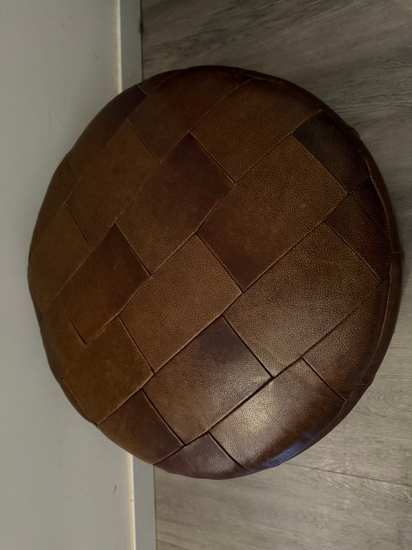 Patchwork Jaren 70 poef