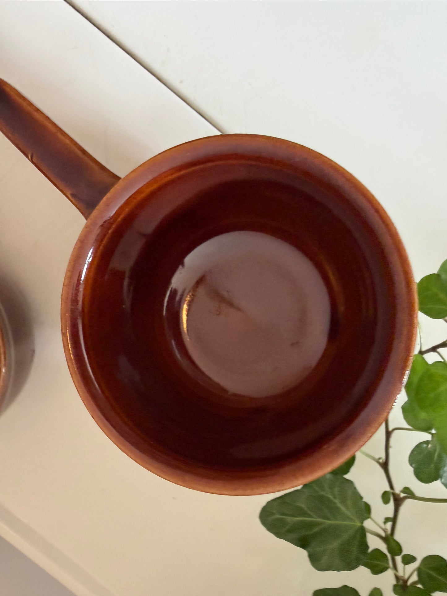 Set van 4 keramieken espresso kopjes met steeltje