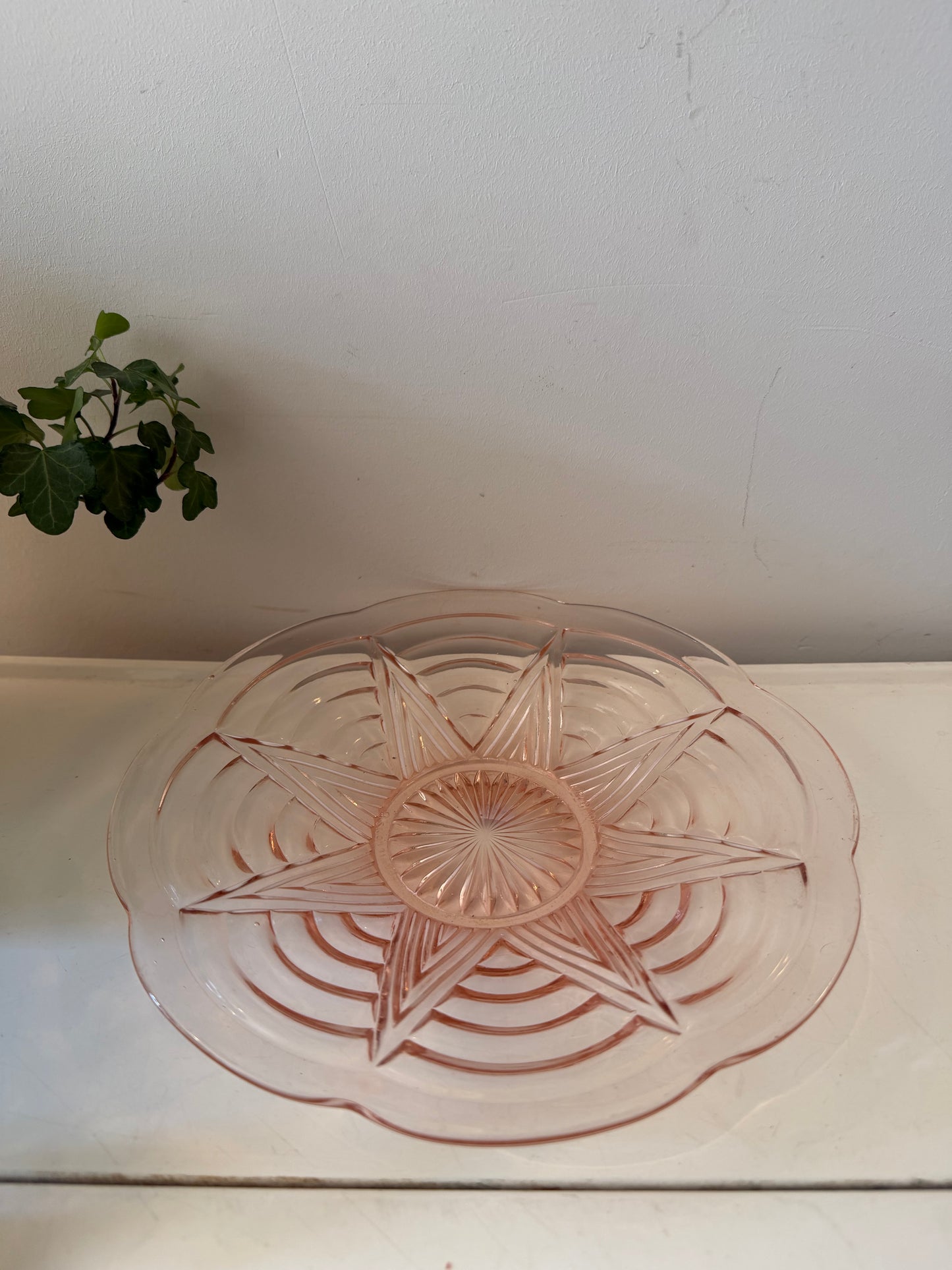 Art Deco persglazen schaal