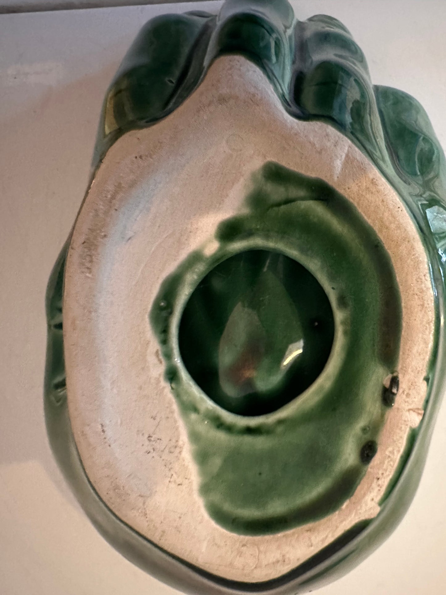 Keramieken groene hand