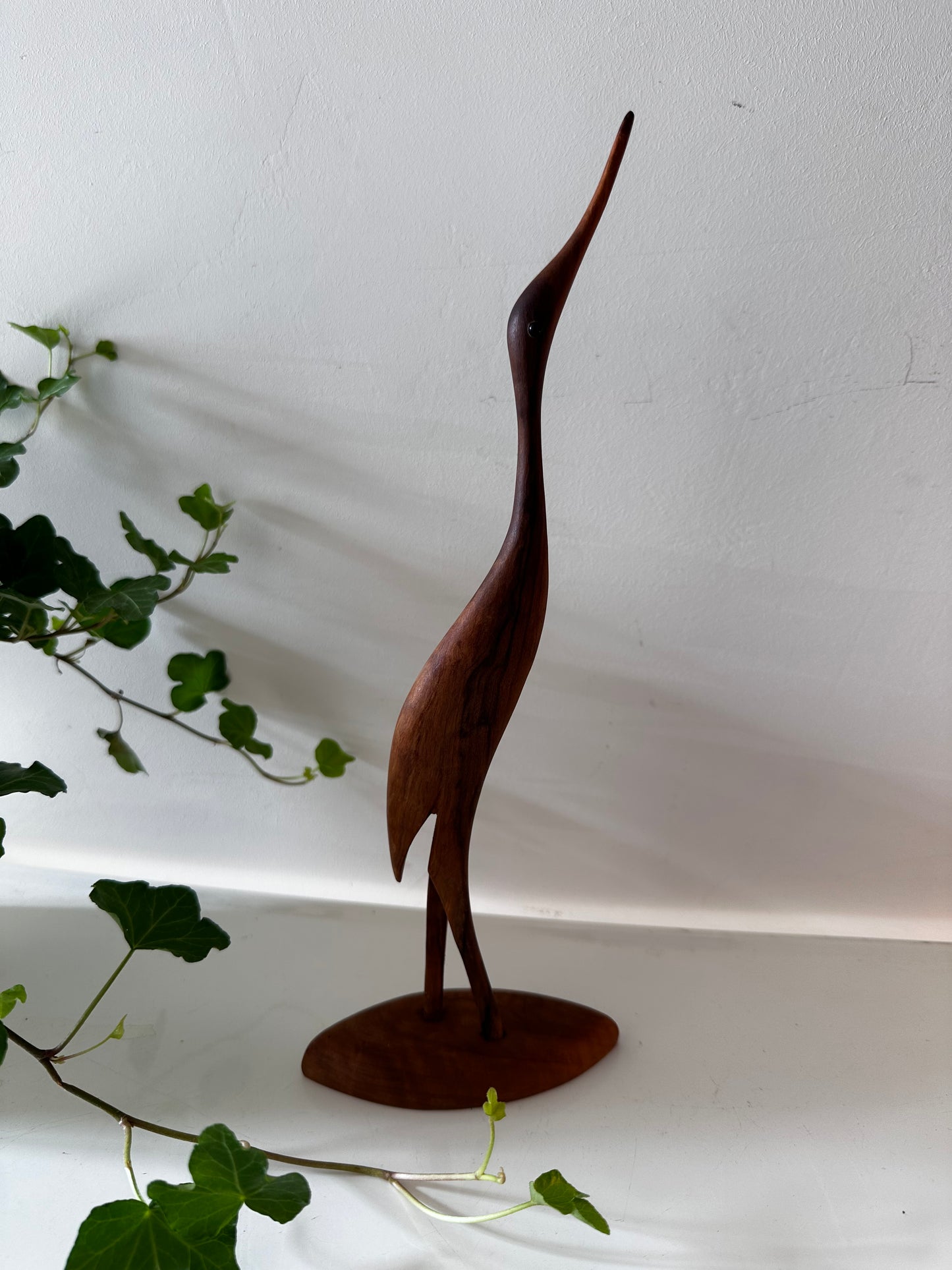 Mid Century teak houten kraanvogel