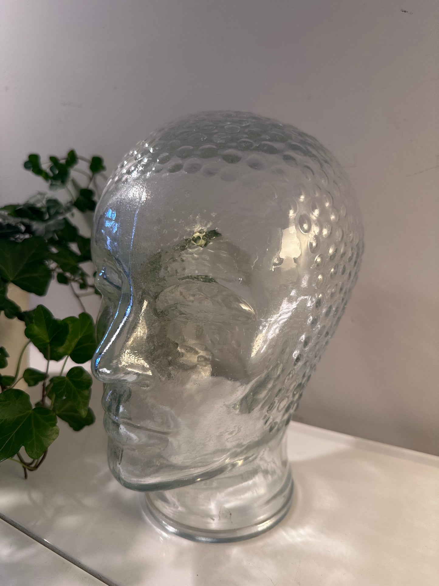 Vintage glazen hoofd