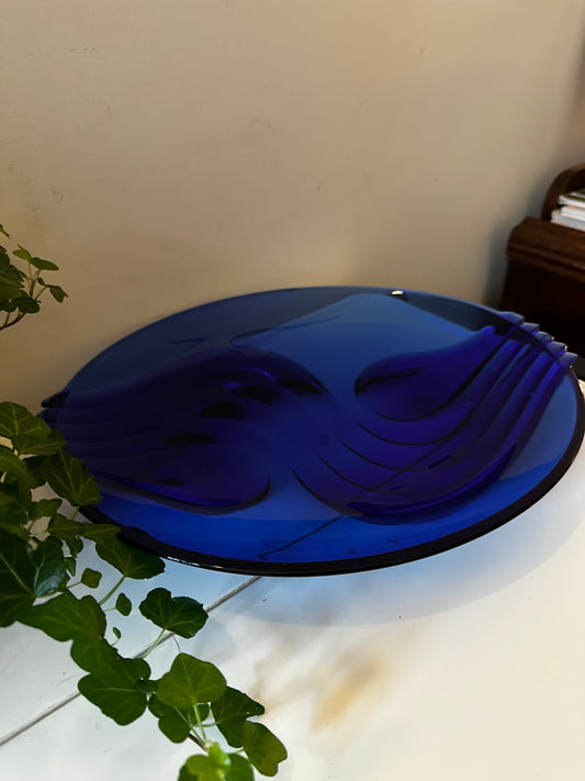 Art deco glazen schaal