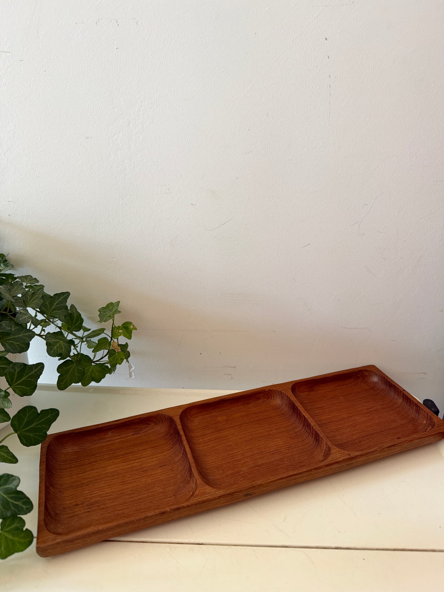 Mid Century teak houten Serveerschaal