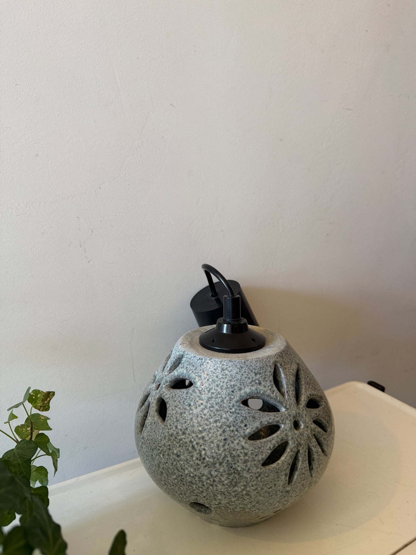 Keramieken jaren 70 hanglamp