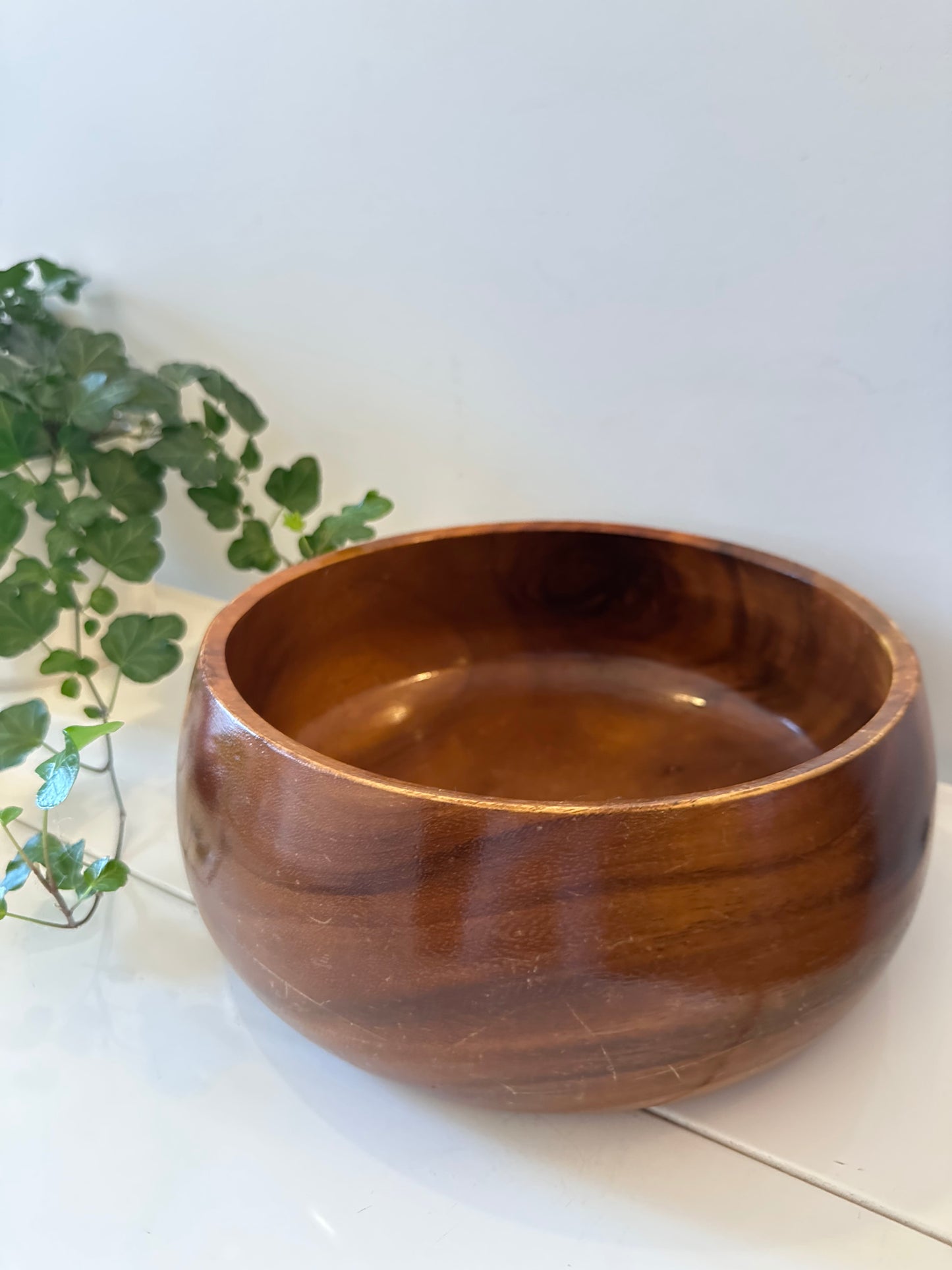 Teak houten vintage schaal