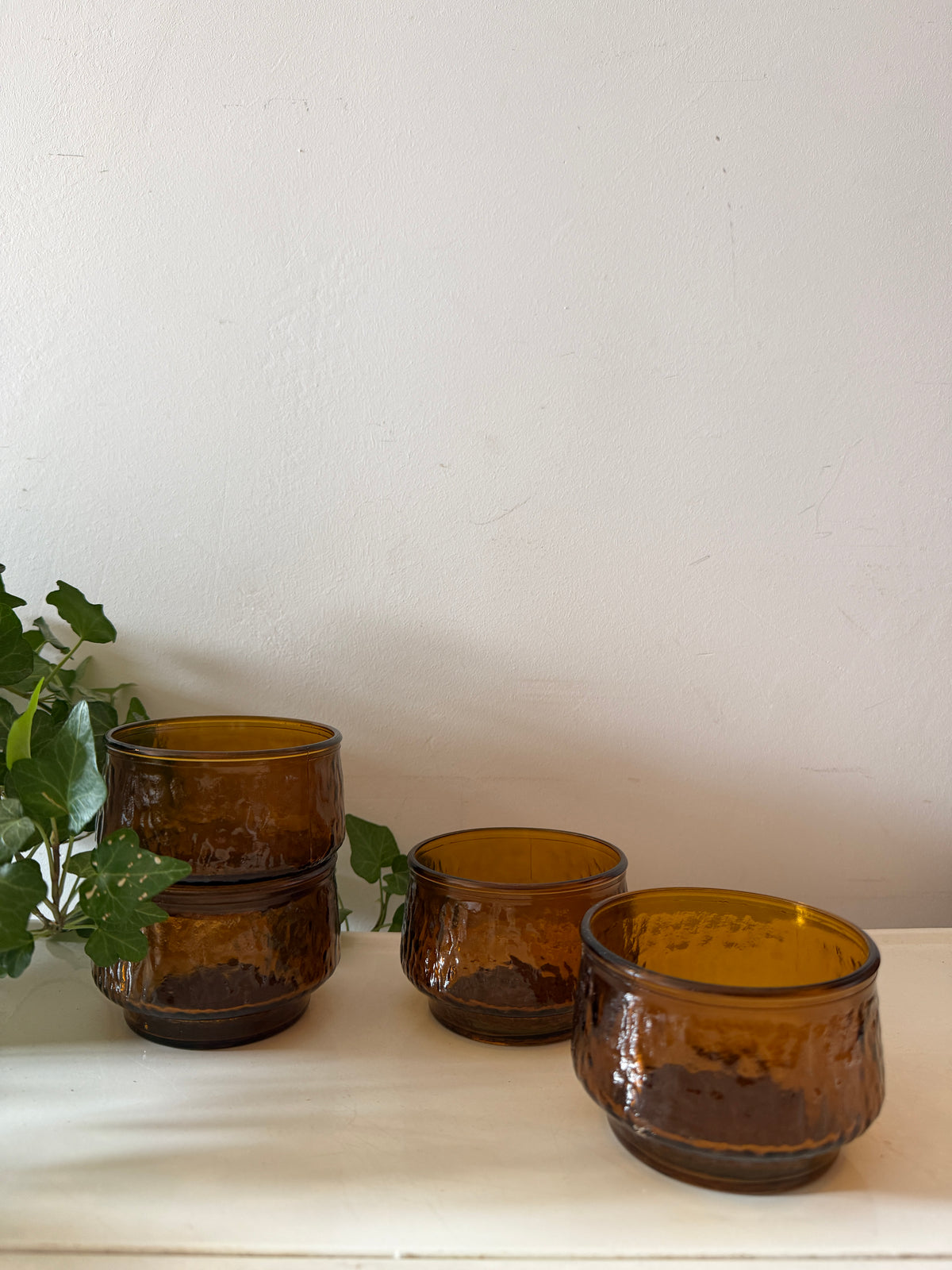 Set van 4 schaaltjes siërra arcoroc mid century