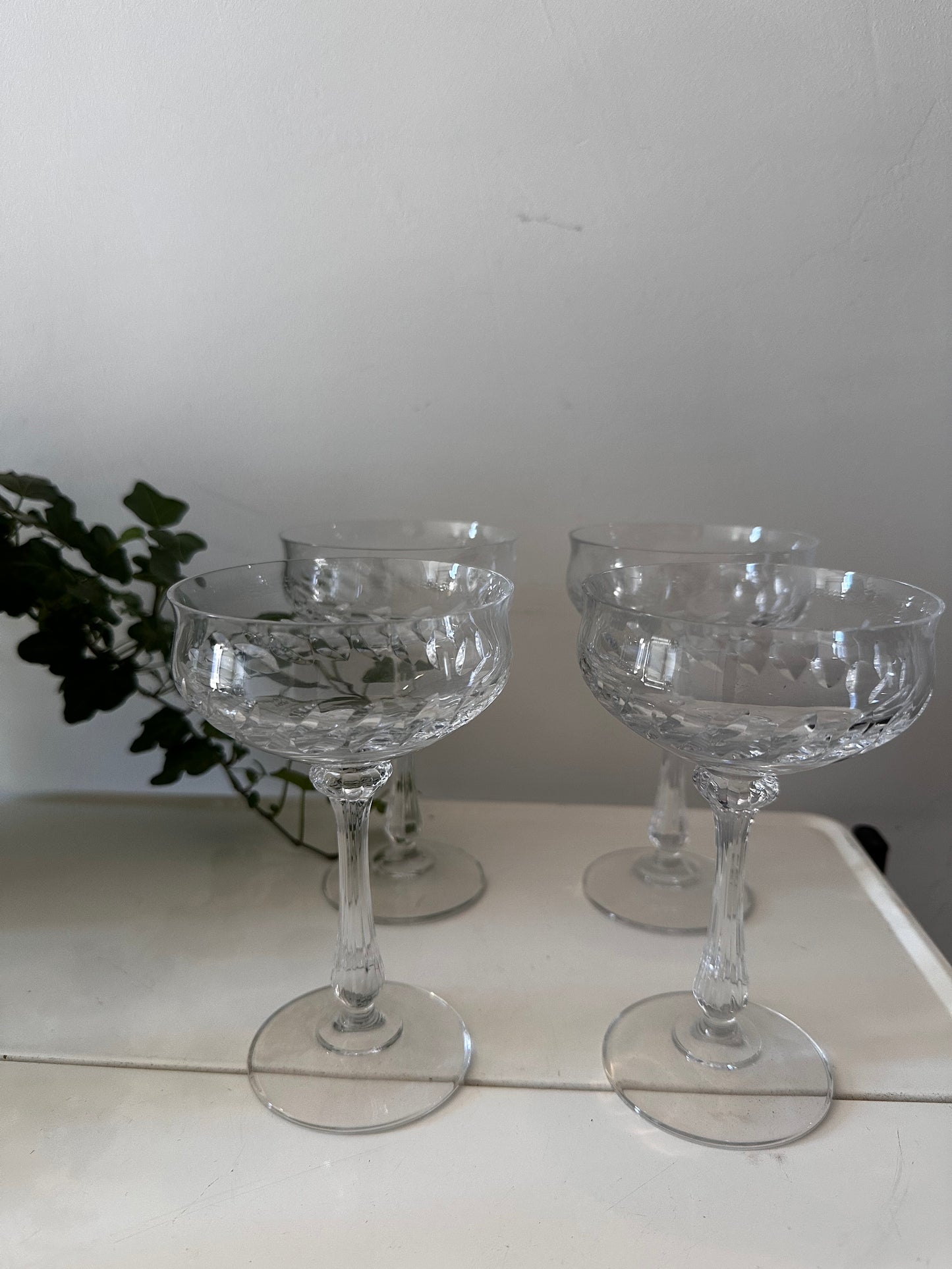 Coupe champagne glazen kristal