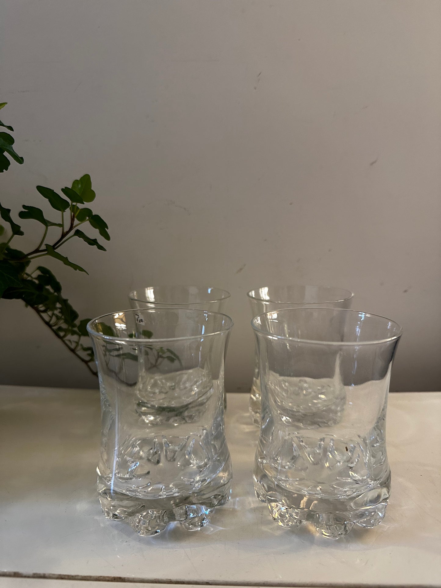 Set van 4 waanzinnig mooie kristallen waterglazen