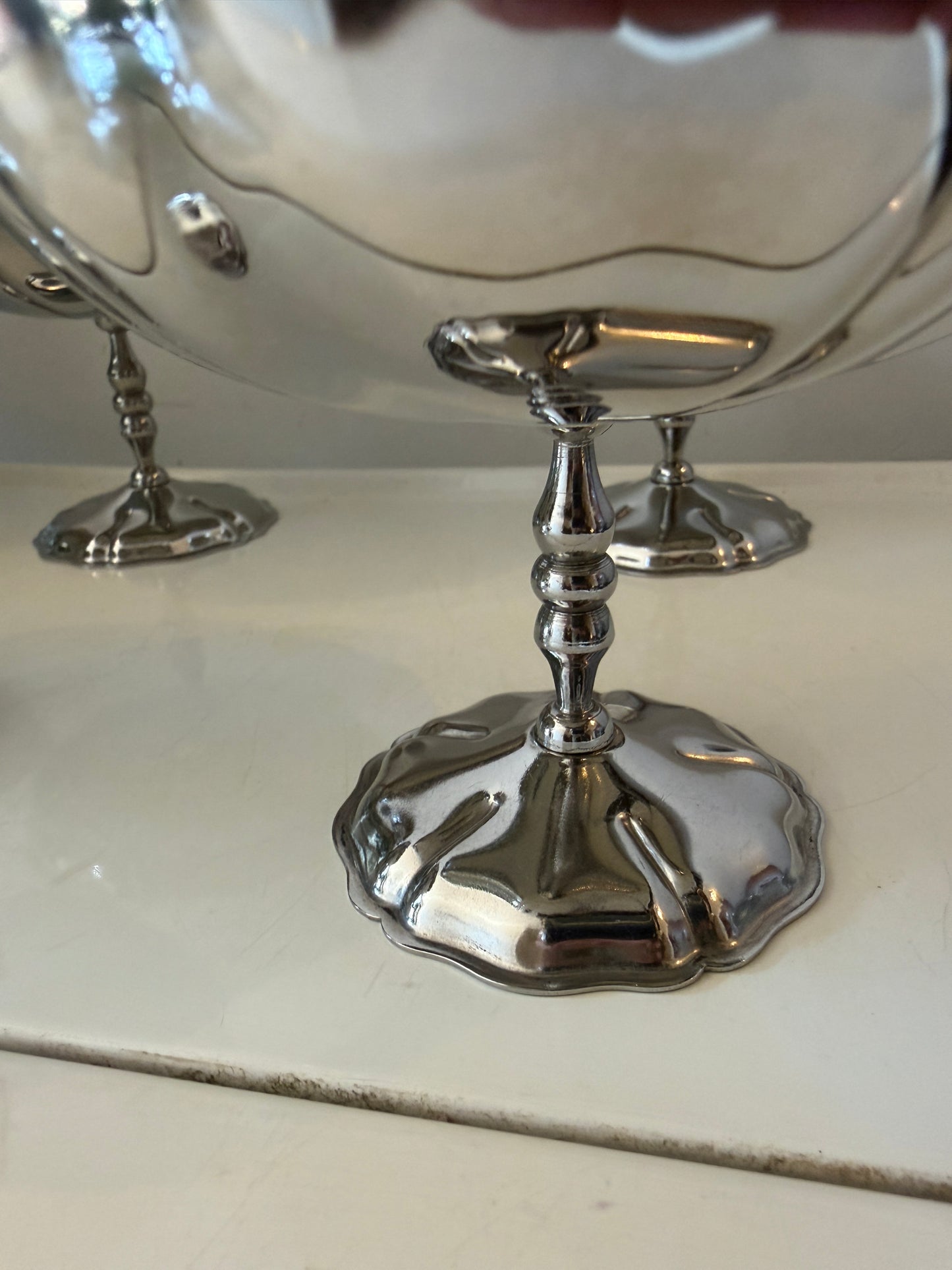 Set van 6 chrome golvende coupes