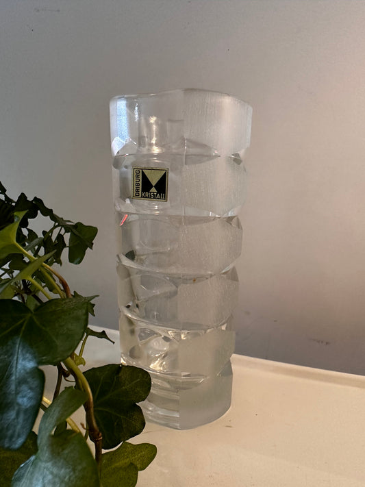 Kristallen vaas vintage jaren 70 Driburg