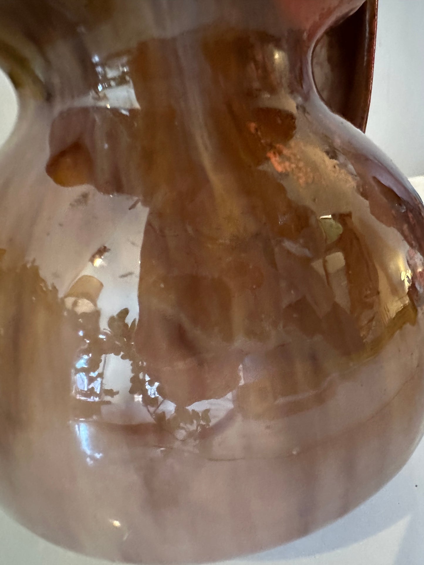 West Germany vaas oranje bruin