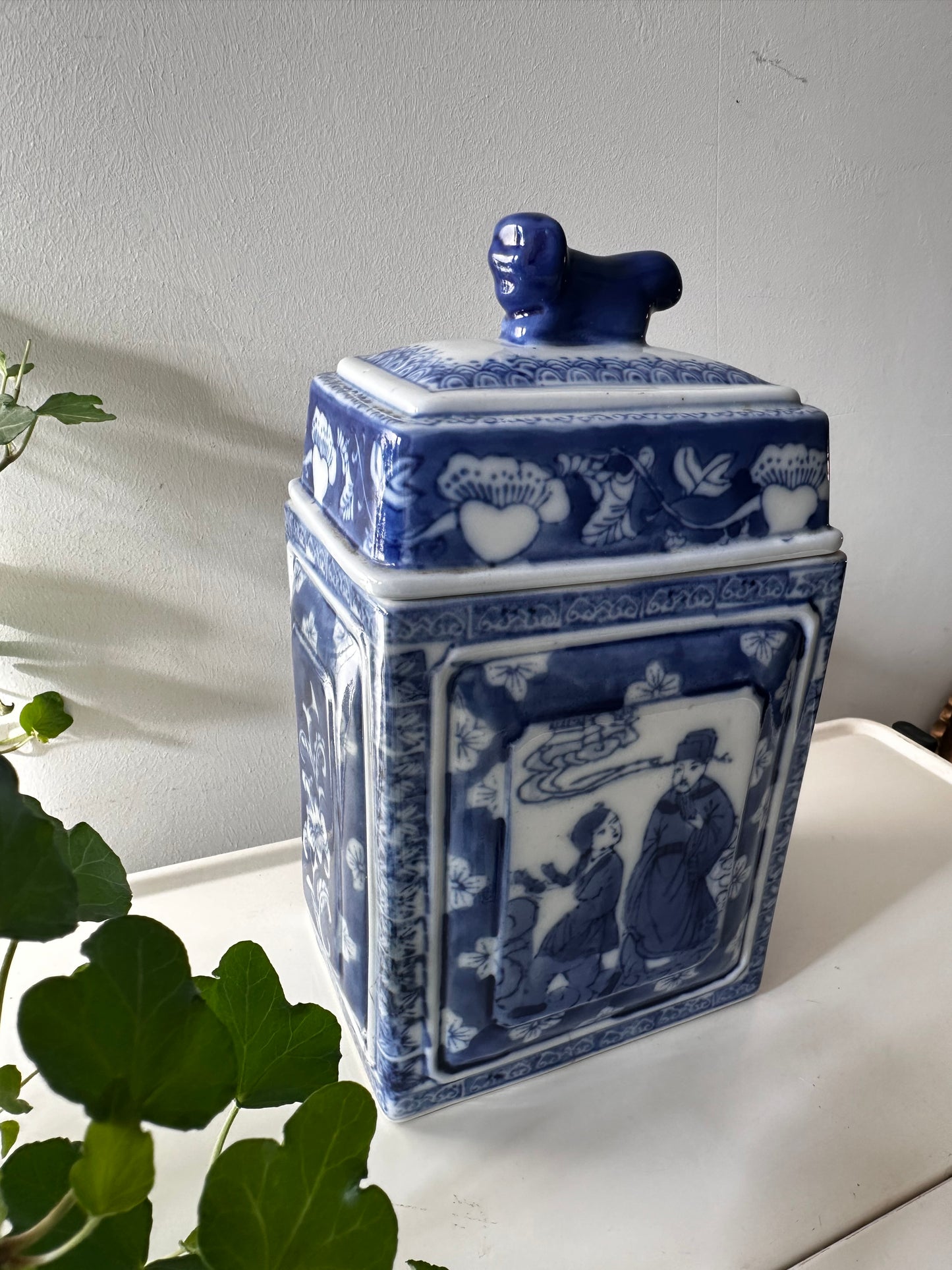 Gemberpot met deksel vintage