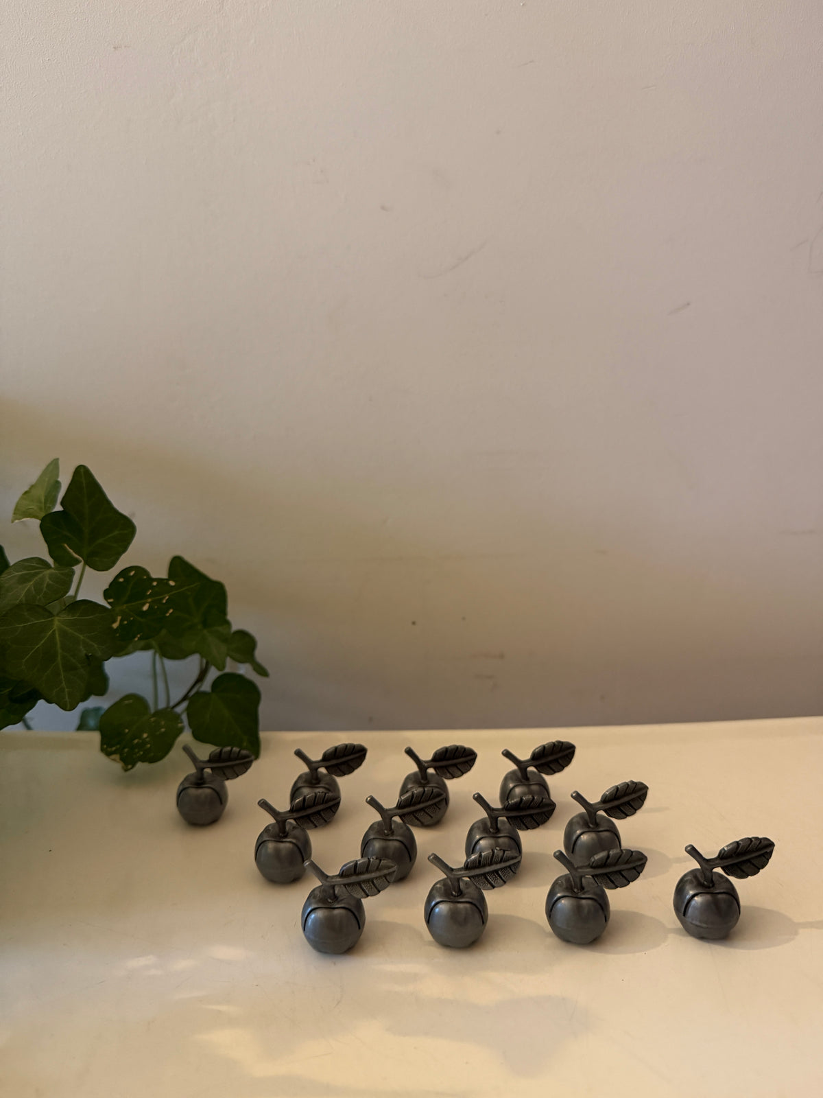 Plaatskaart houders appeltjes vorm