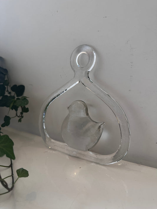 Kosta Boda glazen muur/raam hanger decoratie