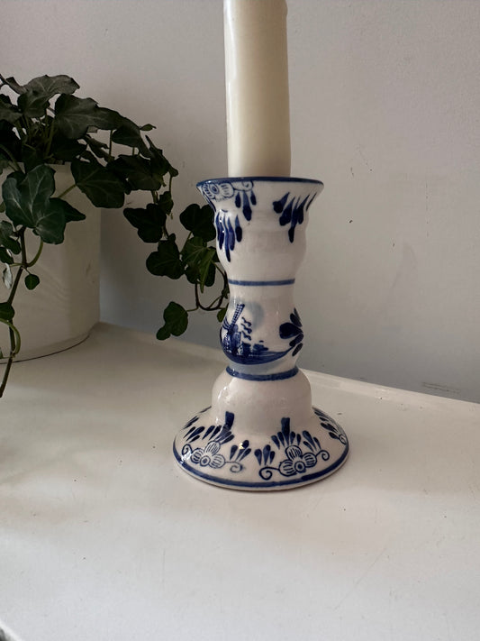 Blauw wit kandelaartje