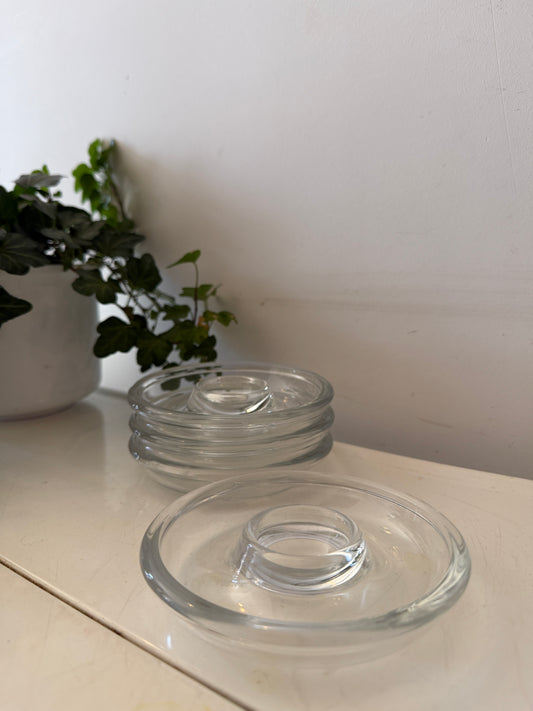Glazen mid century eierdopjes