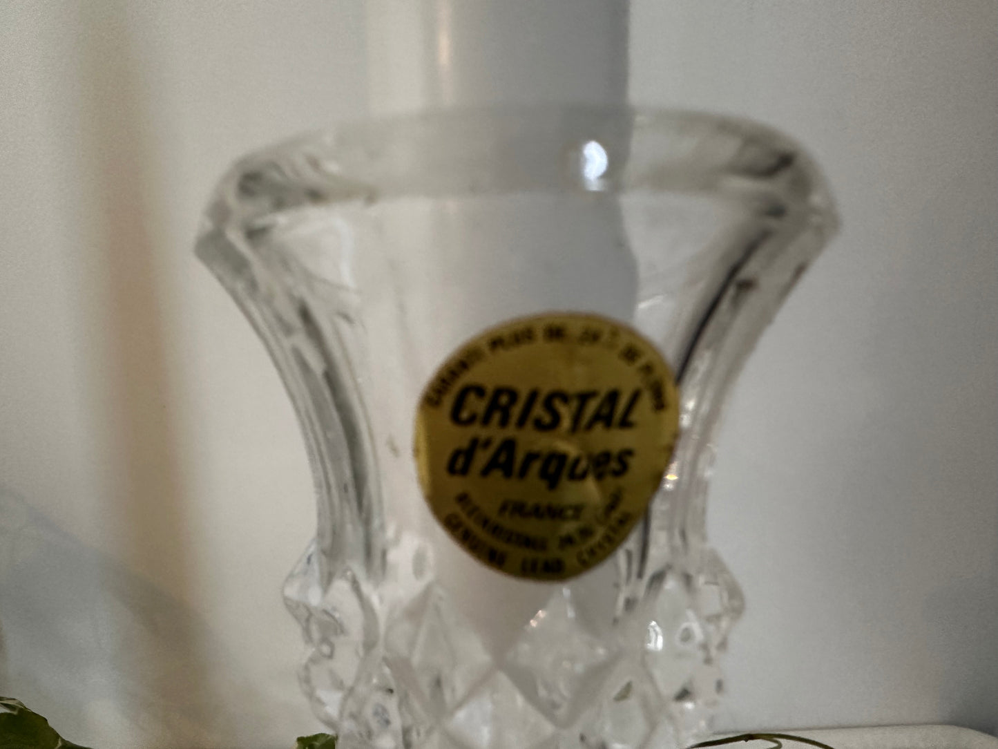 Cristal D’Argue kristallen kandelaar