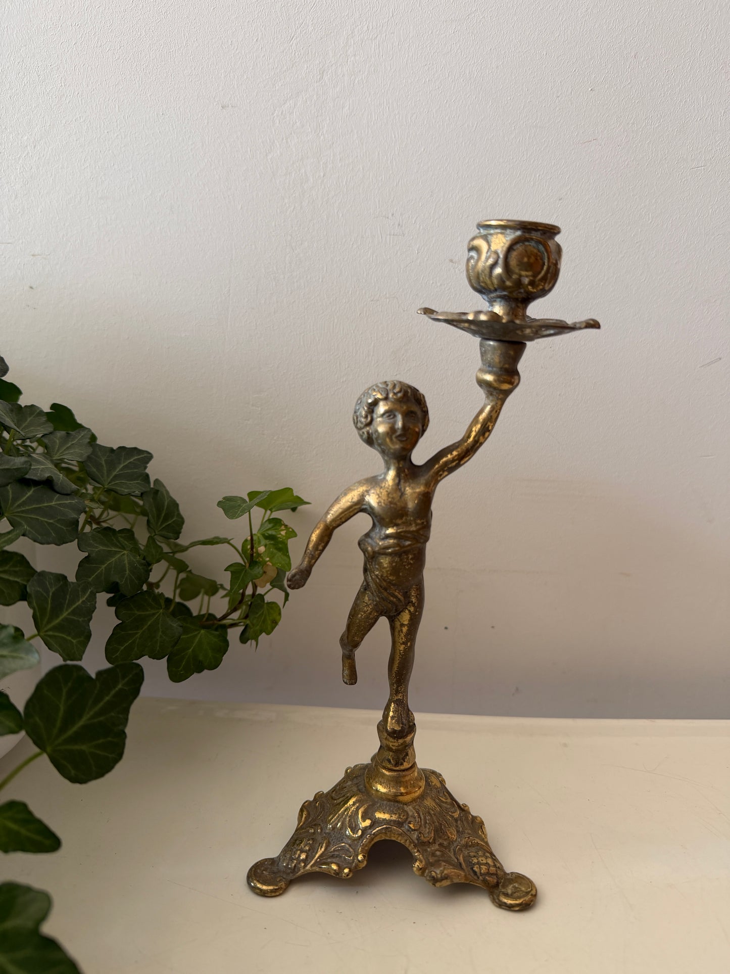 Kandelaar met engeltje