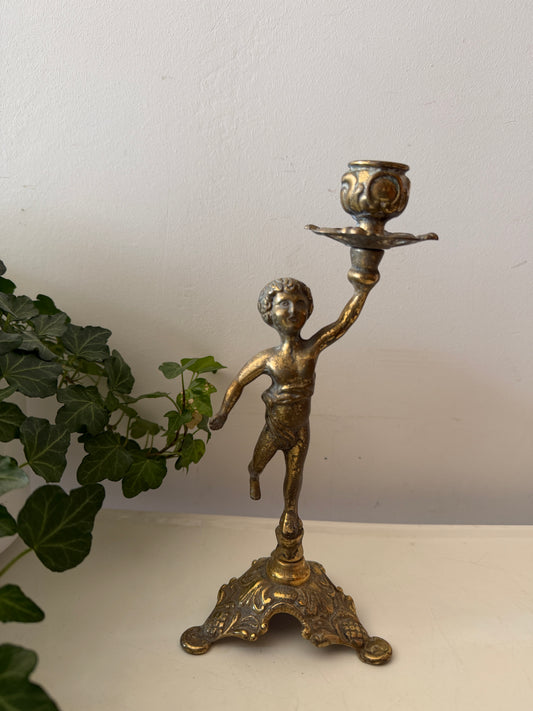 Kandelaar met engeltje