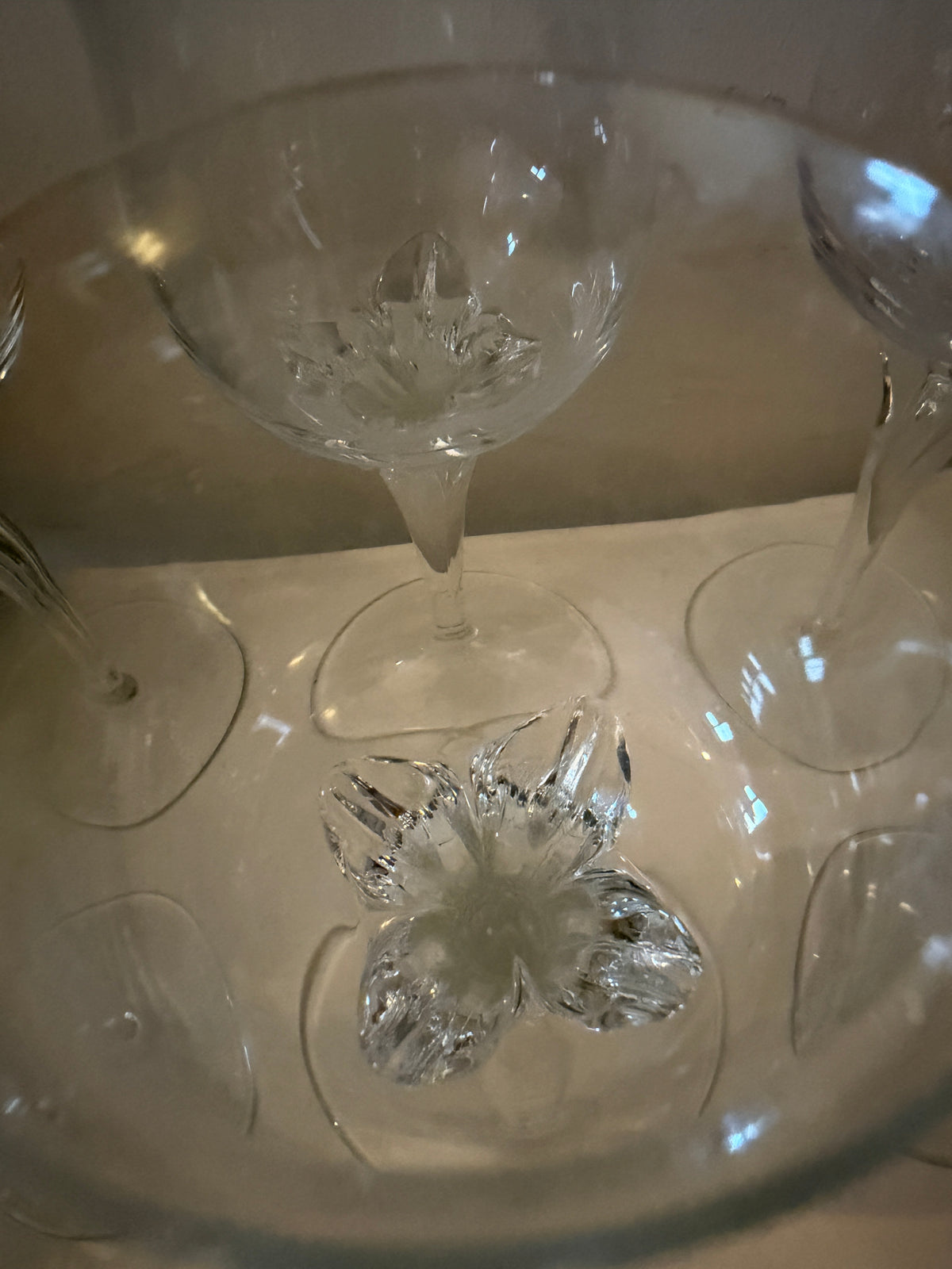 Kristallen vintage glazen