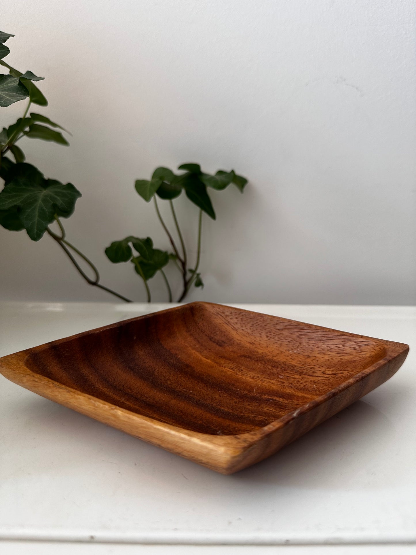 Mid Century teak houten serveerschaal