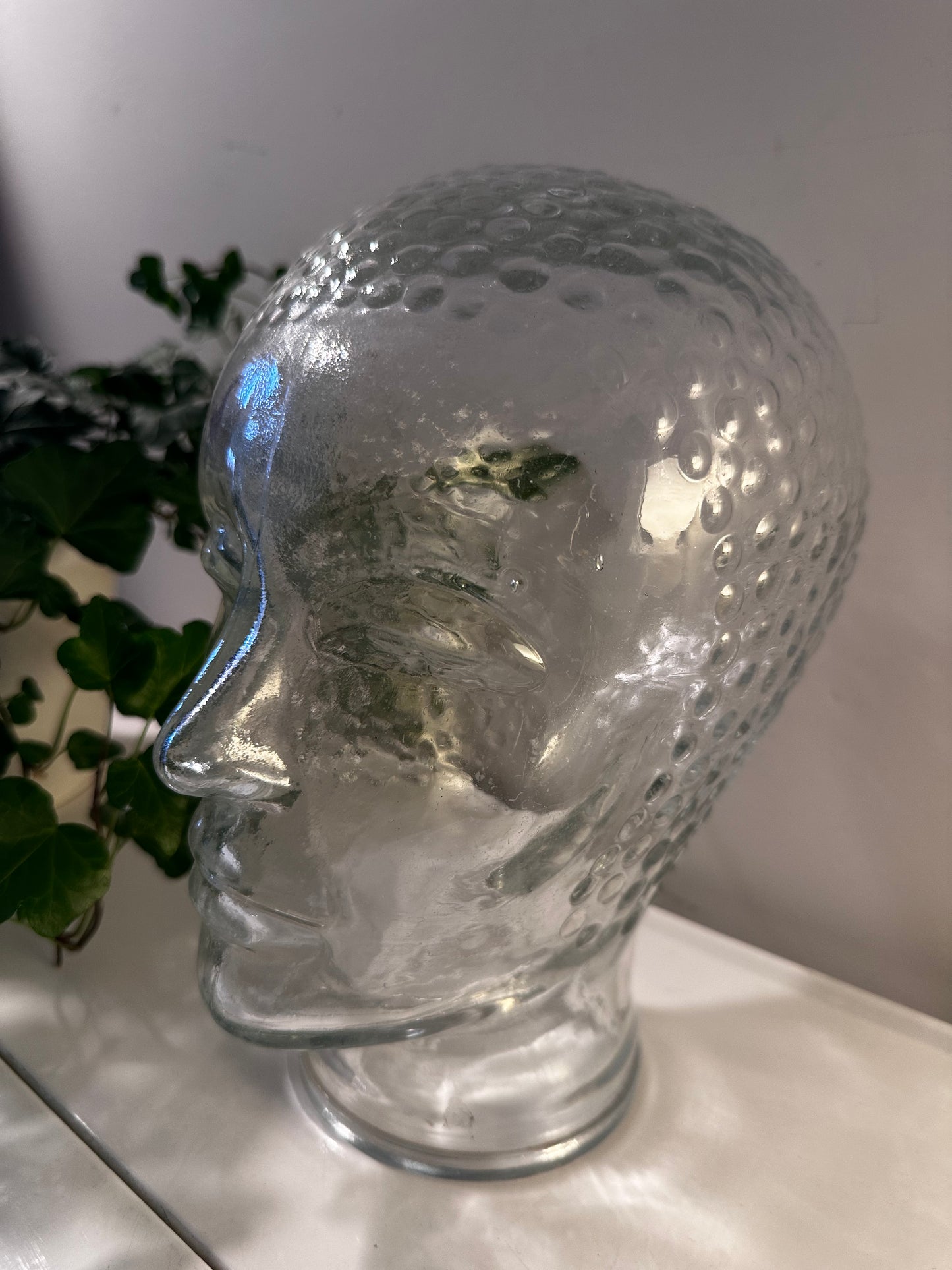 Vintage glazen hoofd