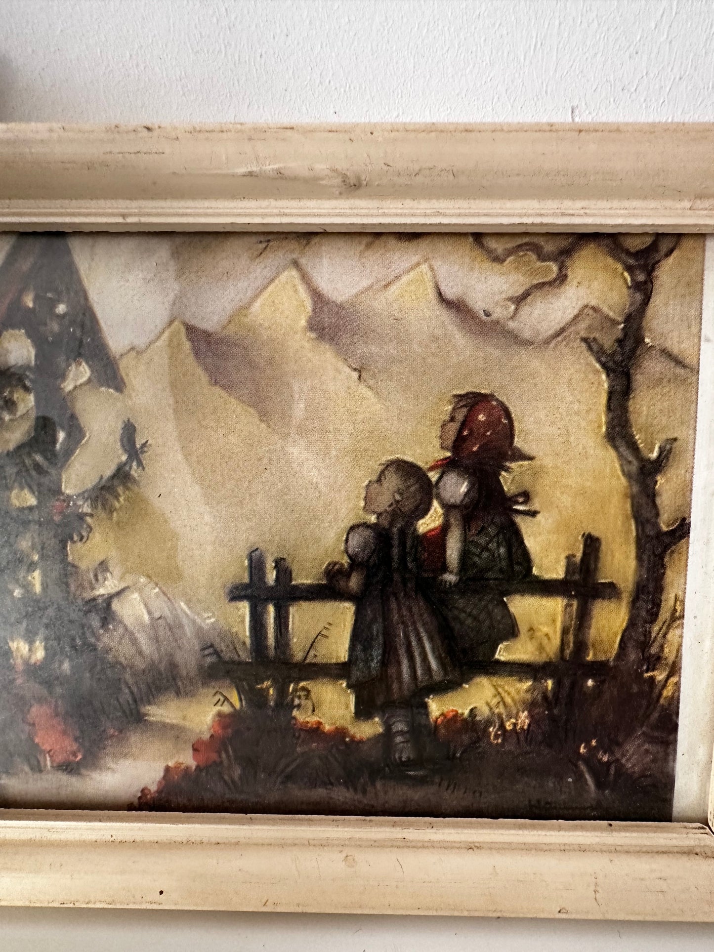 Prentje met vintage lijstje