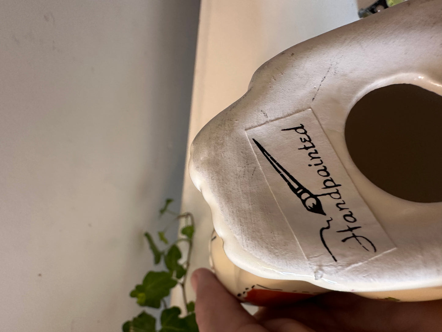 Keramieken poes handbeschilderd