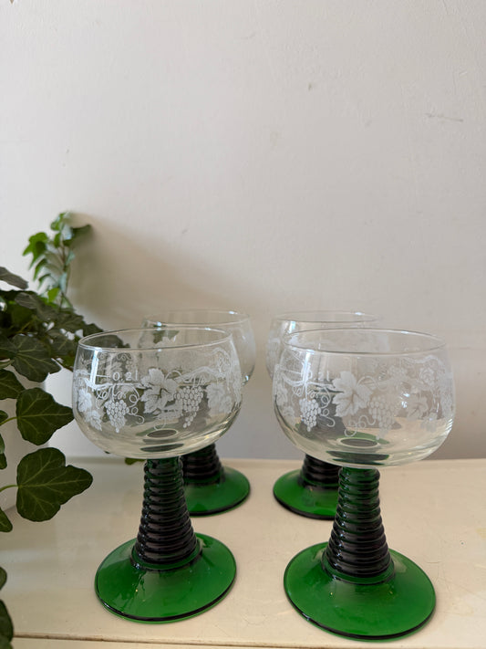 Set van 4 Roemer glazen 0,2 ltr