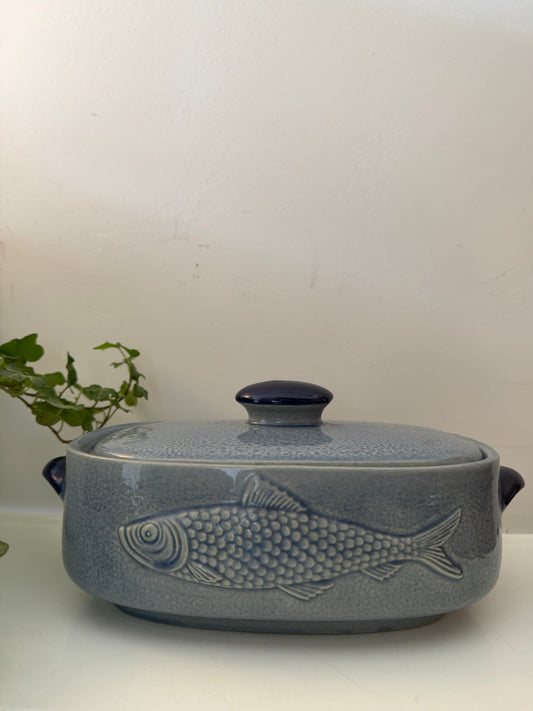 Vis terrine/ ovenschaal jaren 70