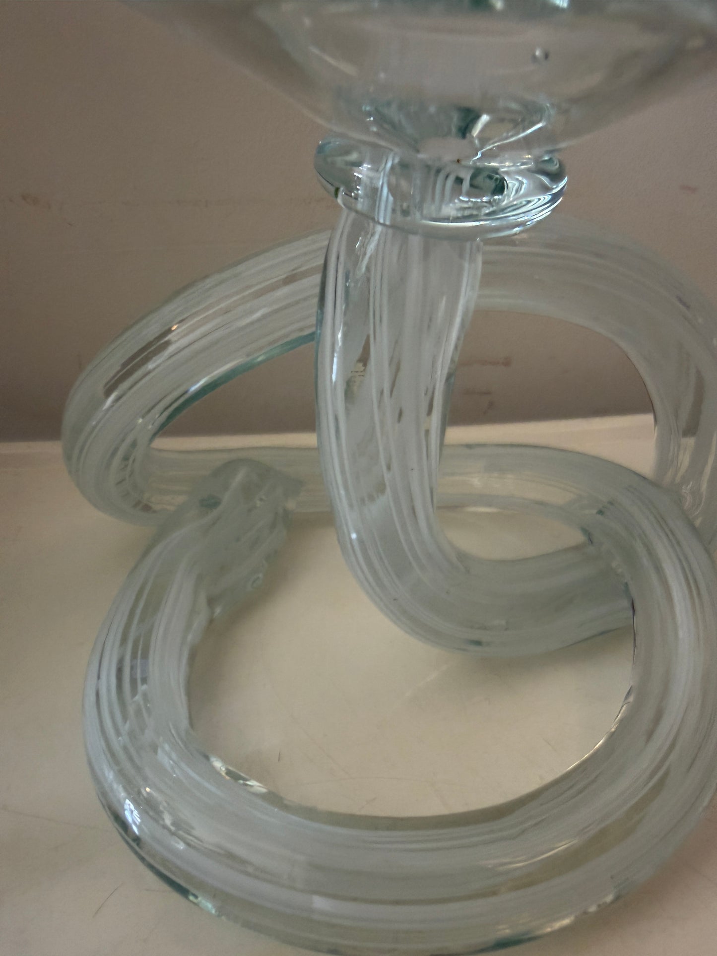Infinity knot waxinelicht kandelaar Murano