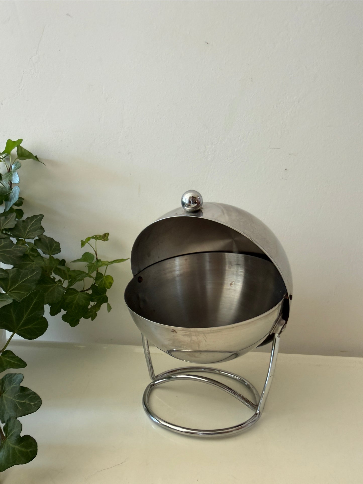 Chrome voorraadpot suikerpot