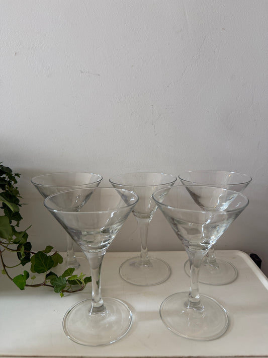 Set van 5 luminarc Martini glazen