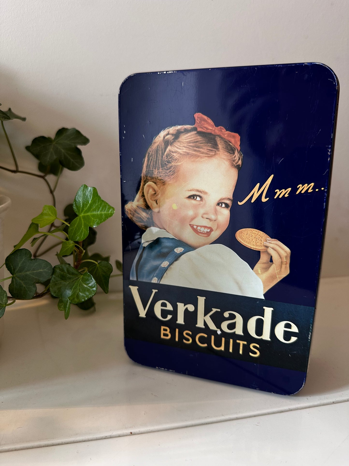 Verkade bewaarblik koektrommel