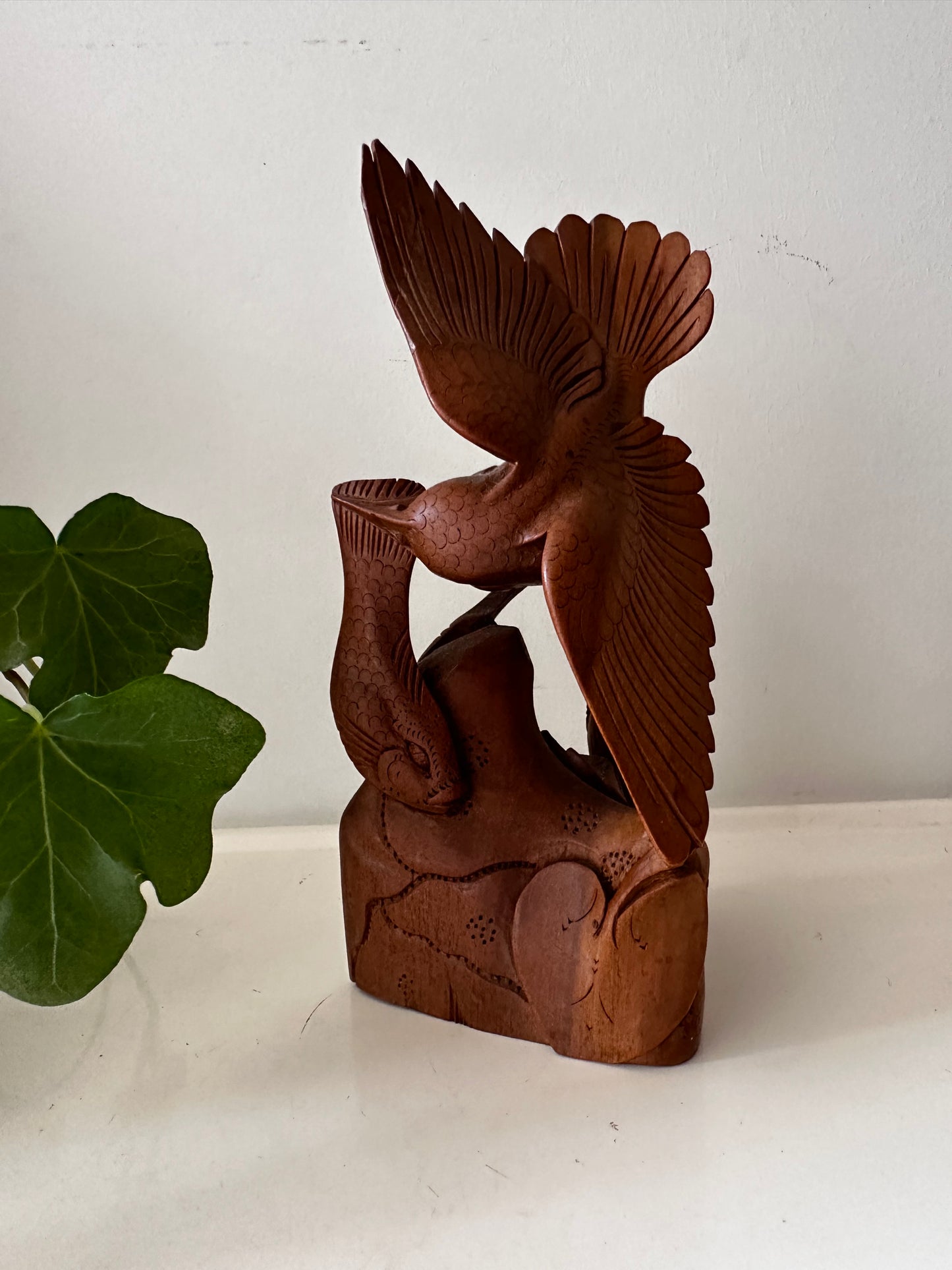 Vintage houten beeldje houtsnijwerk