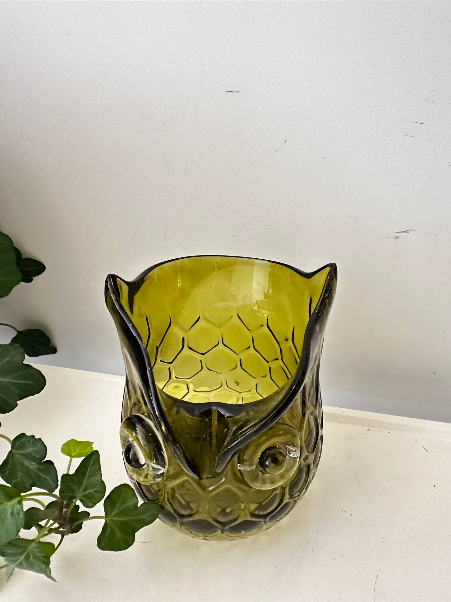 Vintage glazen uiltje