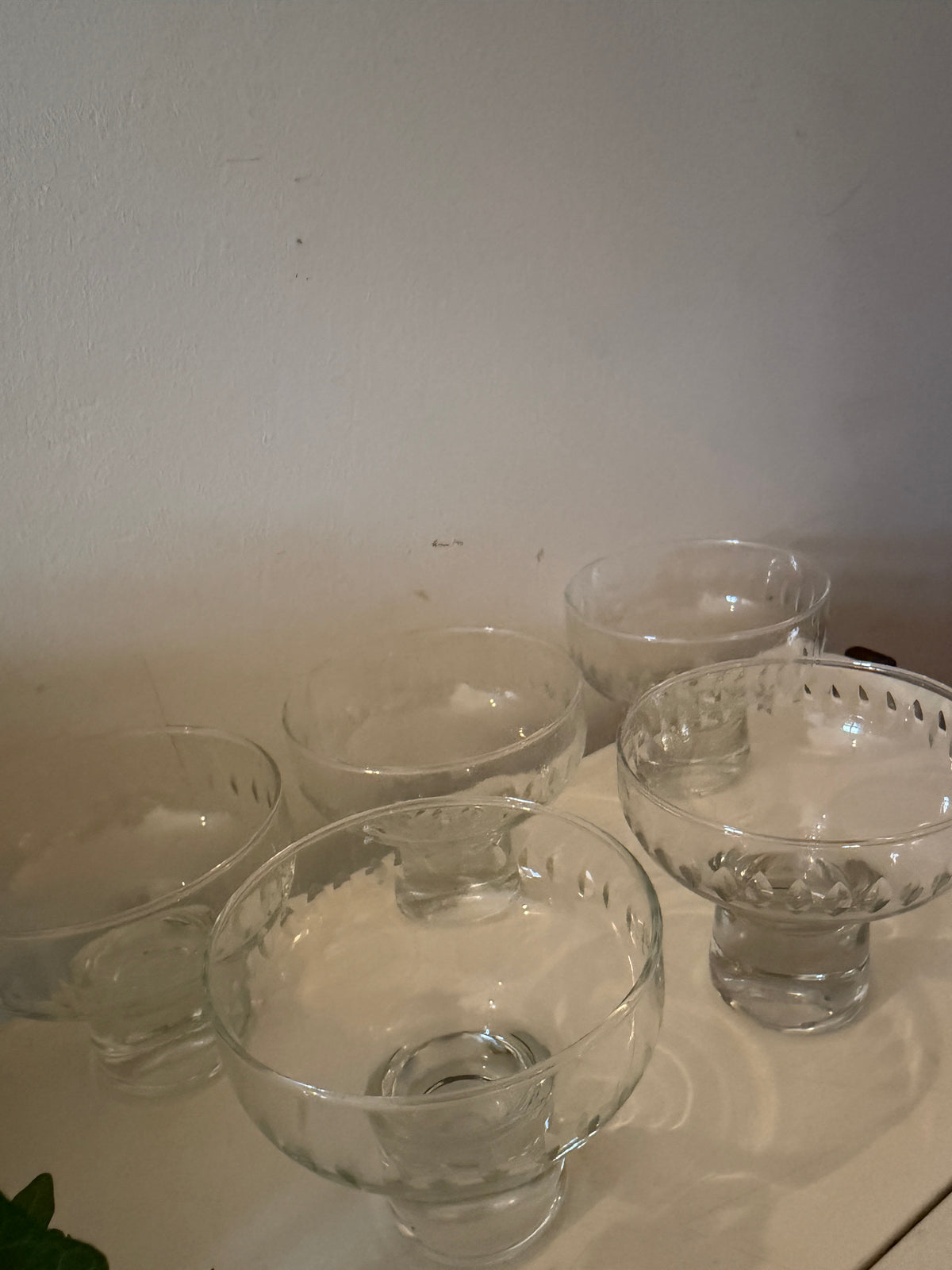 Kristallen coupes Mid Century