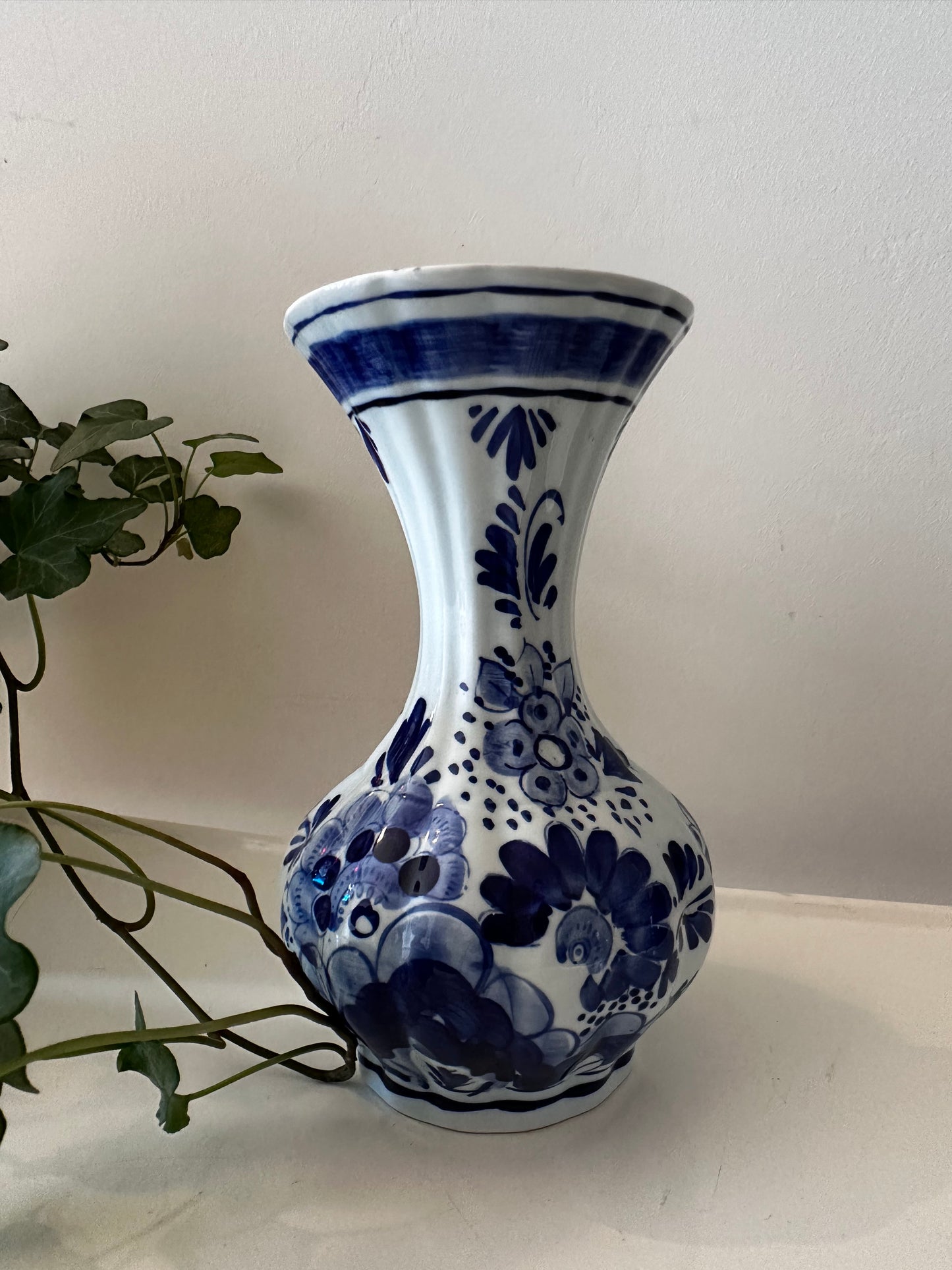 Delftsblauw porseleinen vintage vaasje