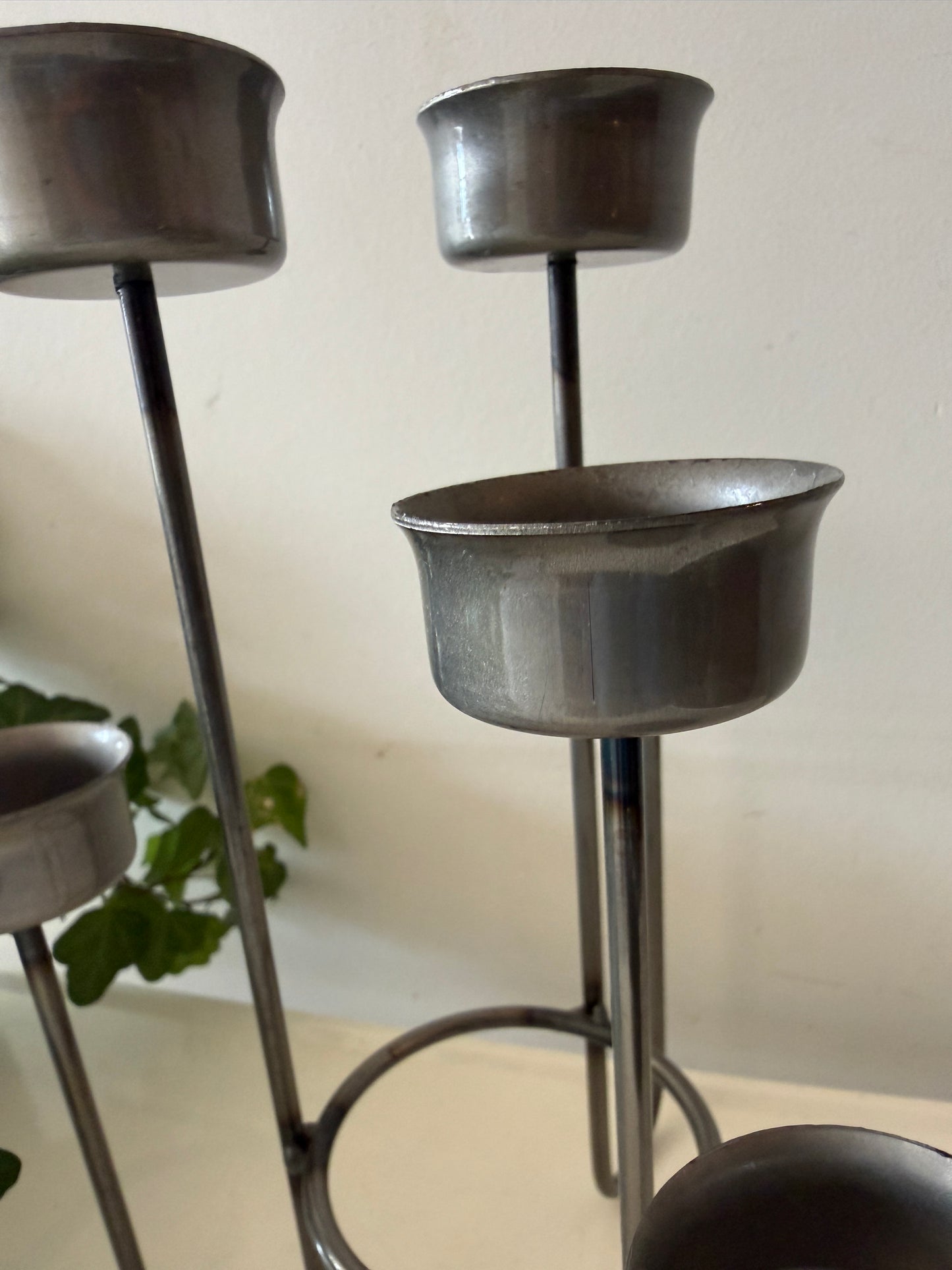 Mid Century waxinelicht kandelaar