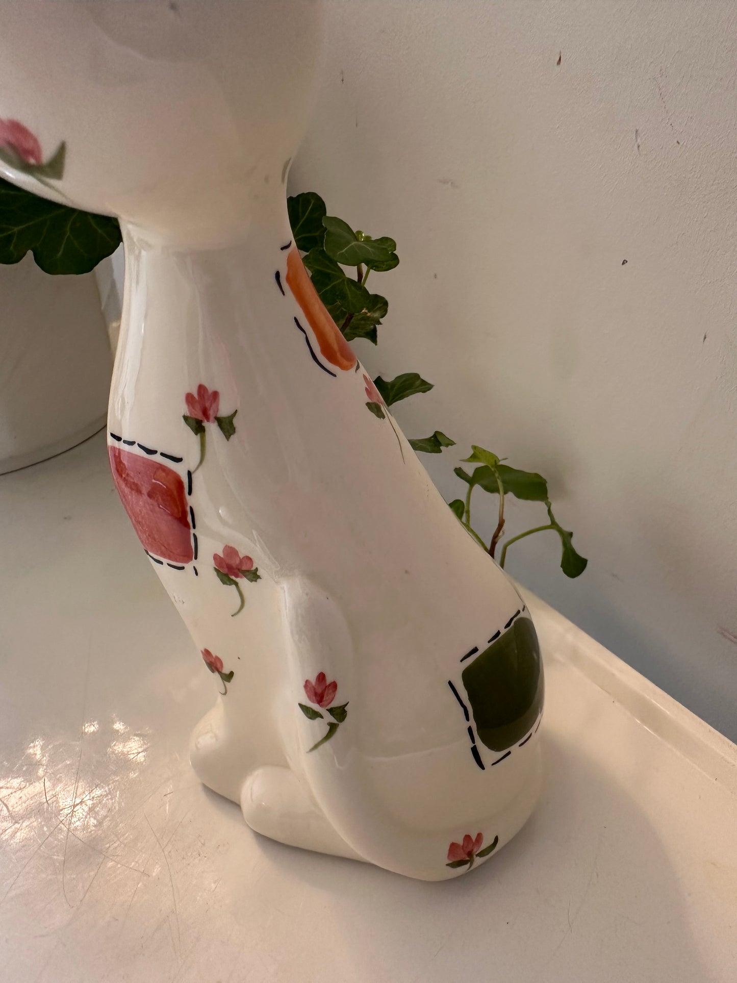 Keramieken poes handbeschilderd